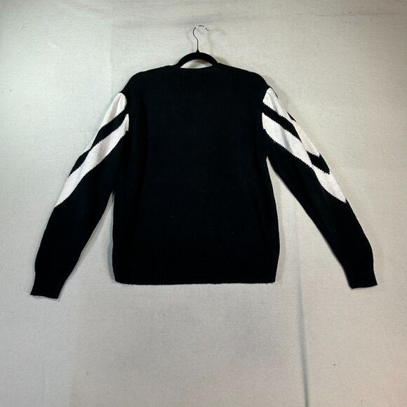 Maurada Women Sweater Size XL Mohair Blend Fuzzy Colorblock Grandpa Oversized - Picture 2 of 9